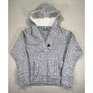 Nike AGC Vintage Womens Grey Medium Hoodie Better Sweater Fleece Jacket Hood